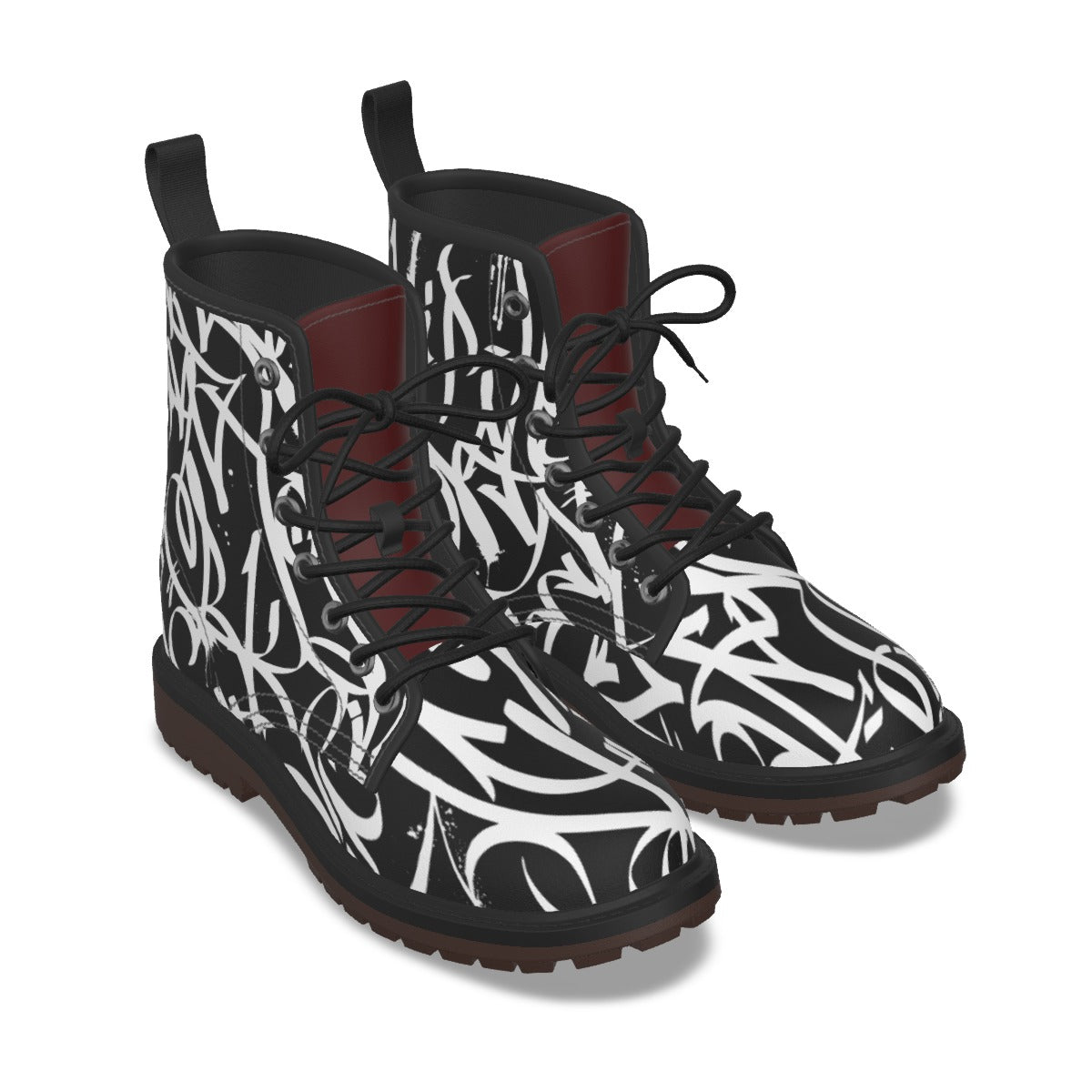 All-Over Print Men's Martin Short Boots