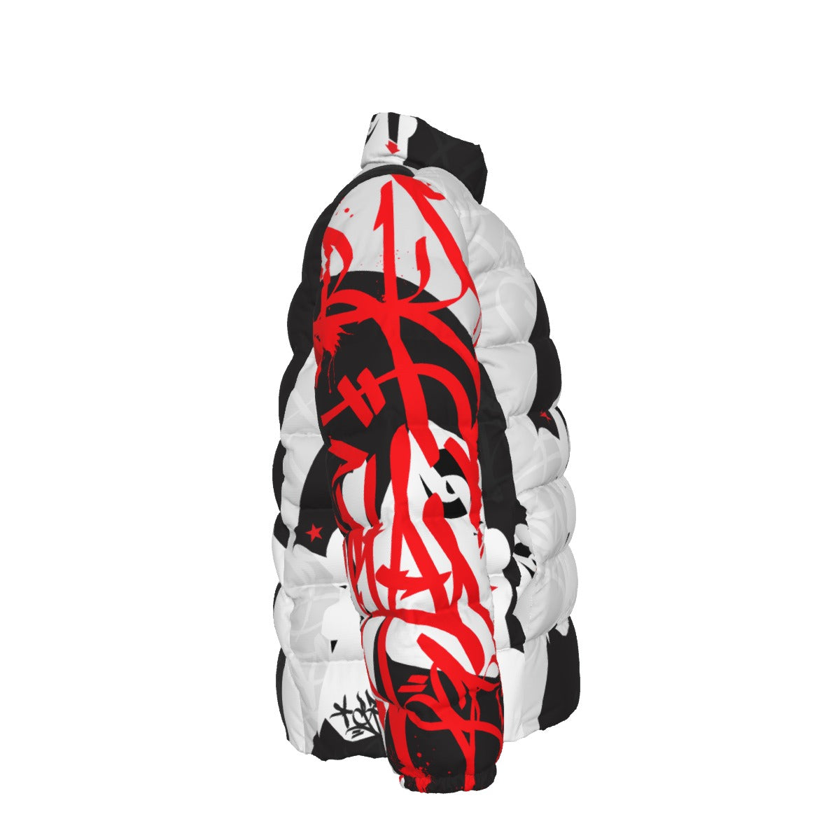 All-Over Print Unisex Stand collar slim down jacket