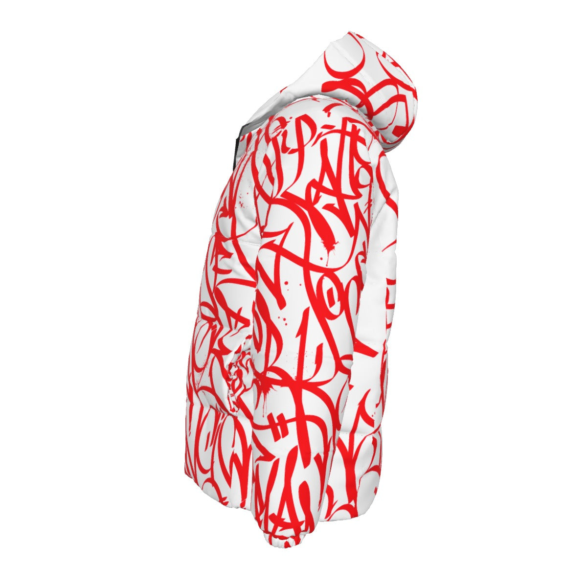 BAY CONNECT PUFFER JACKET (Red over White)