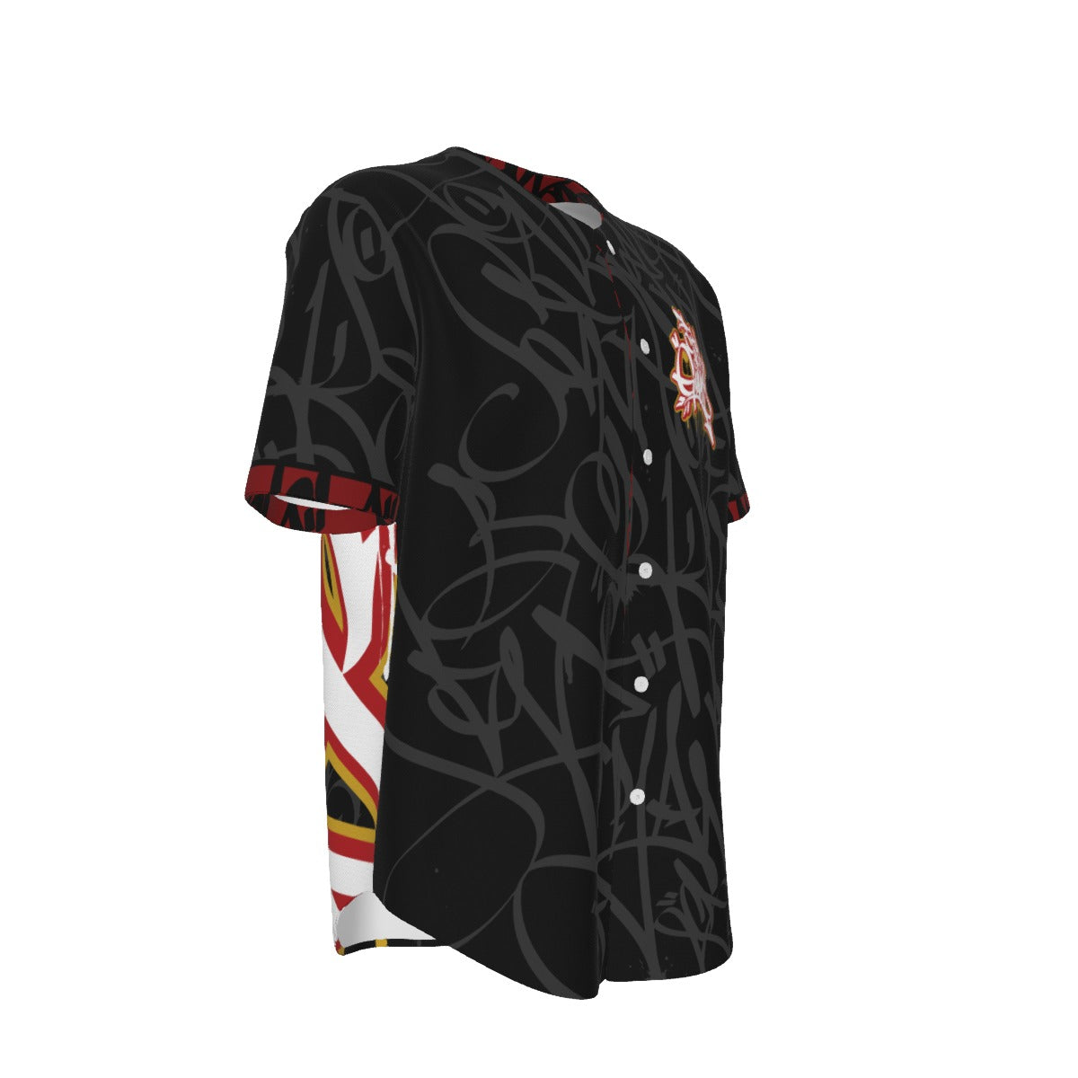 City of Giants Short Sleeve Baseball Jersey (Black-001)