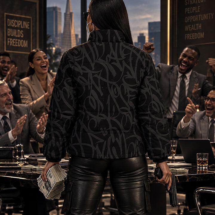 Bay Connection Black Black Warm Quilted Jacket 006