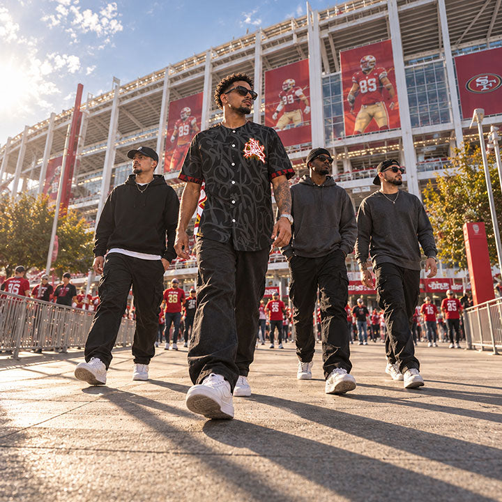 CITY OF GIANTS X BAY CONNECT BLACK 49ER JERSEY