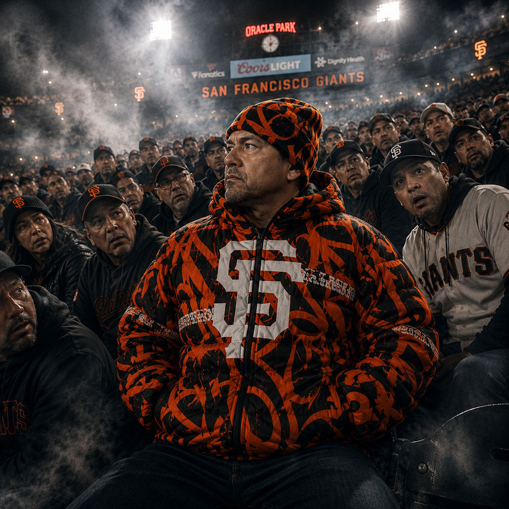 Giants x Crayone Puffer Jacket - With Shadow-003