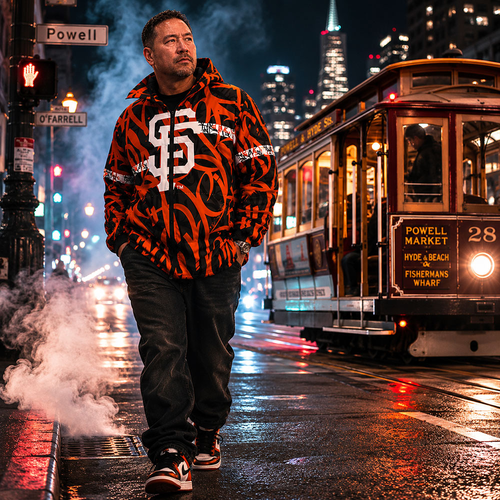 Giants x Crayone Puffer Jacket - With Shadow-003