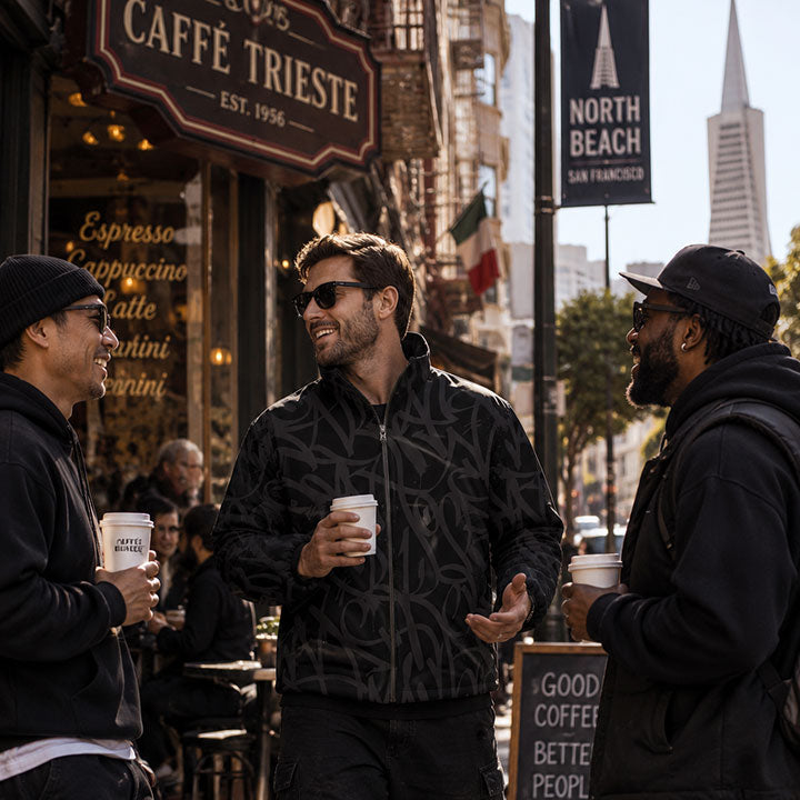 Bay Connection Black Black Warm Quilted Jacket 006