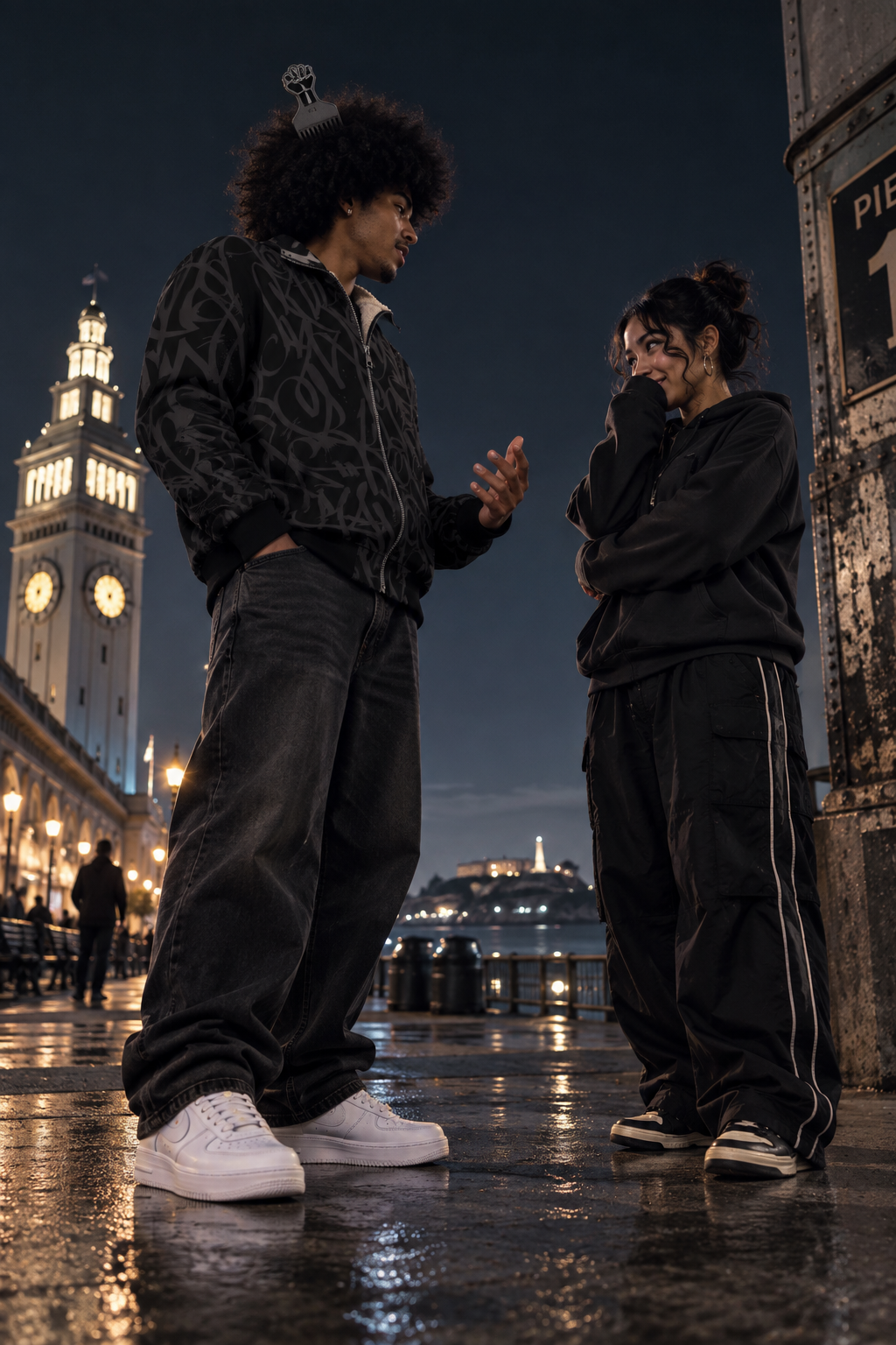 Bay Connection Black Black Thick Knit Fleece Jacket 005