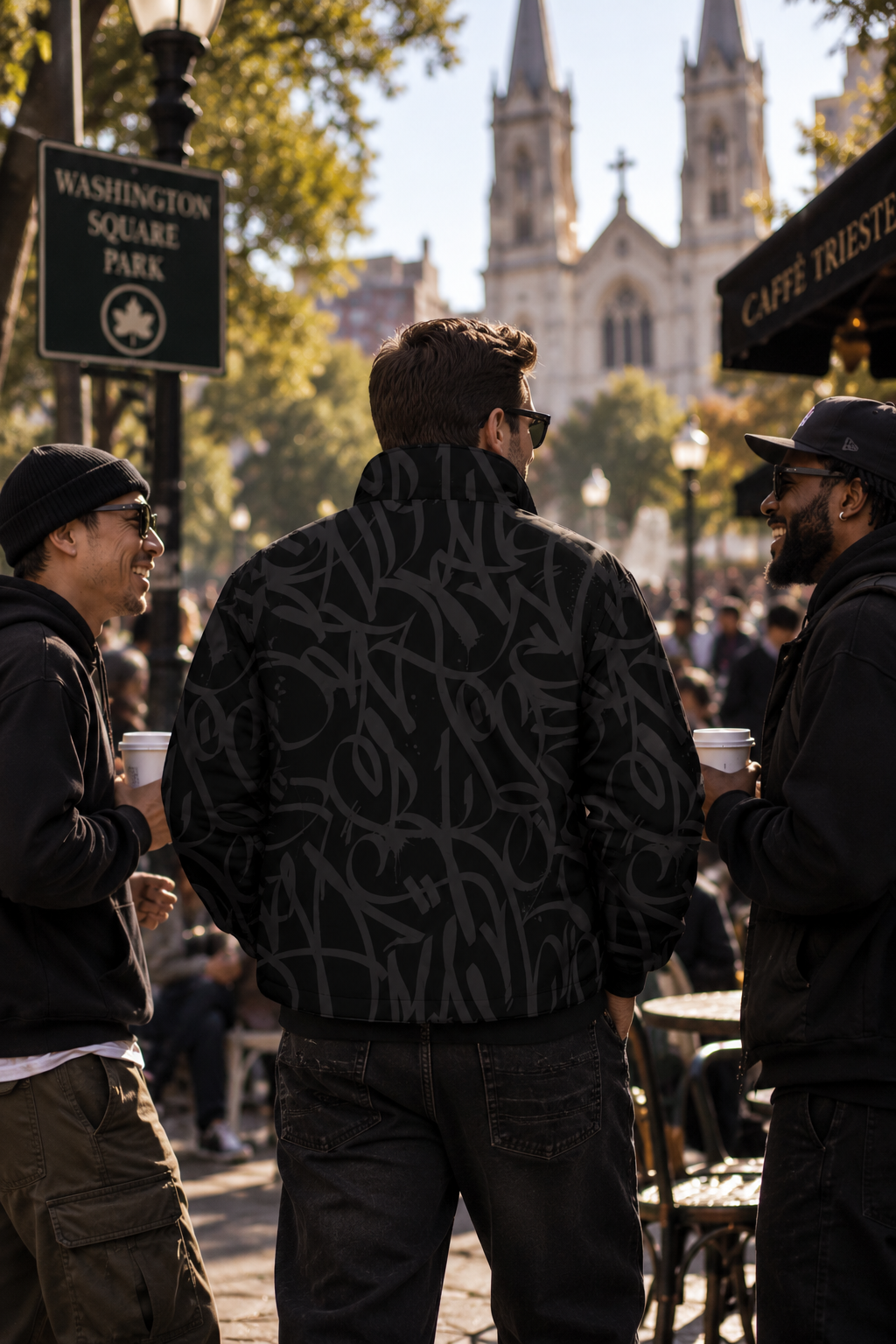 Bay Connection Black Black Warm Quilted Jacket 006