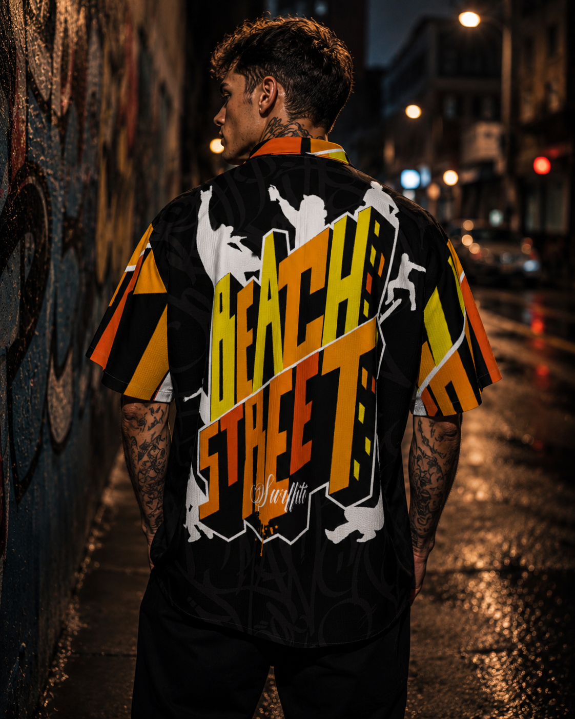 BEACH STREET  Hawaiian Collar Shirt -001
