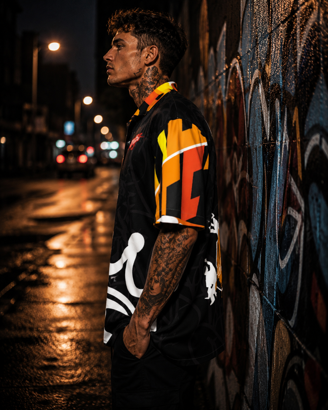 BEACH STREET  Hawaiian Collar Shirt -001