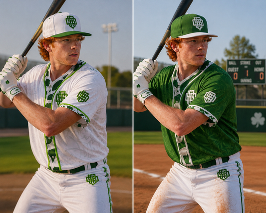 New SFFD Monogram Baseball Jersey (Green)
