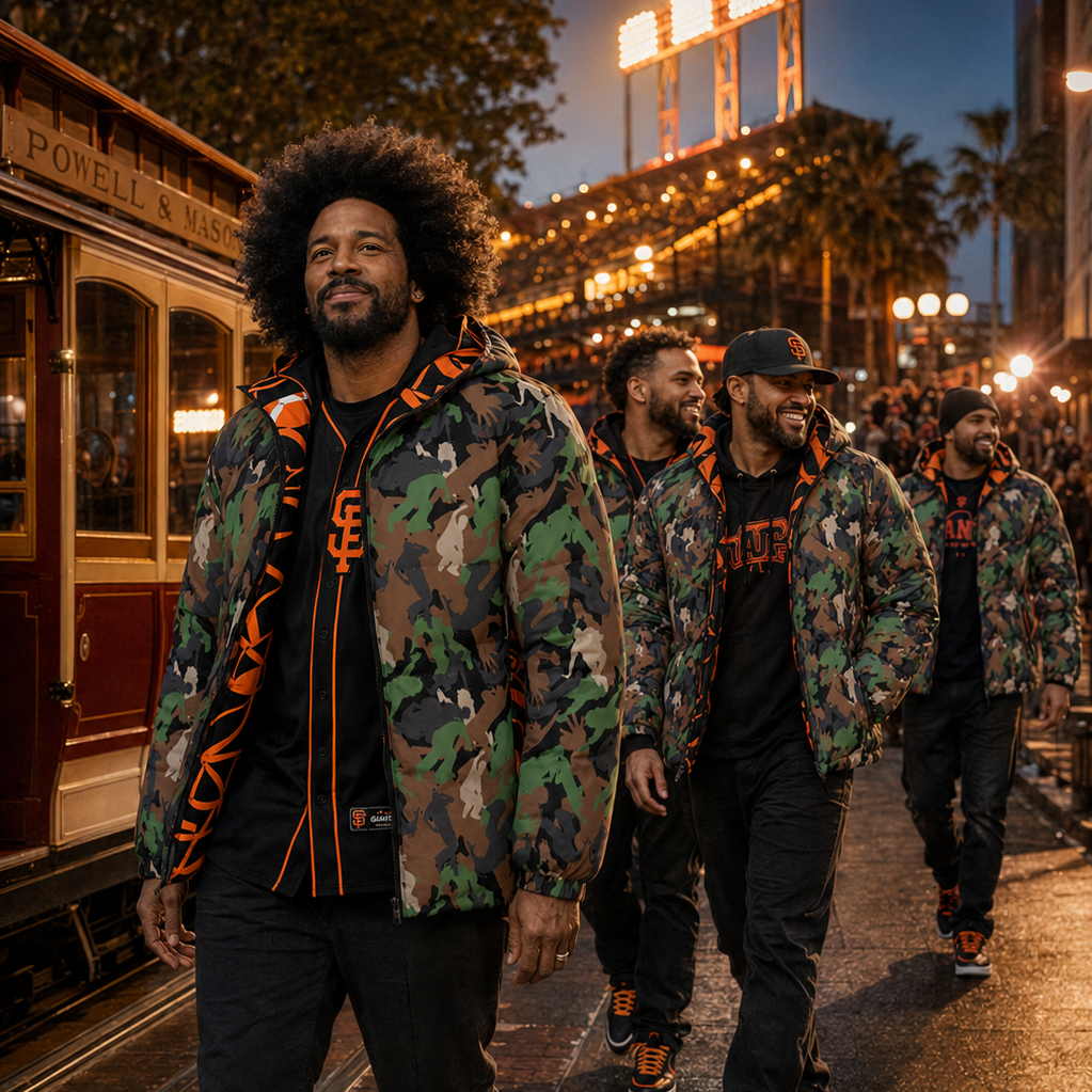 4 ELEMENTS CAMO JACKET (Orange & Black)