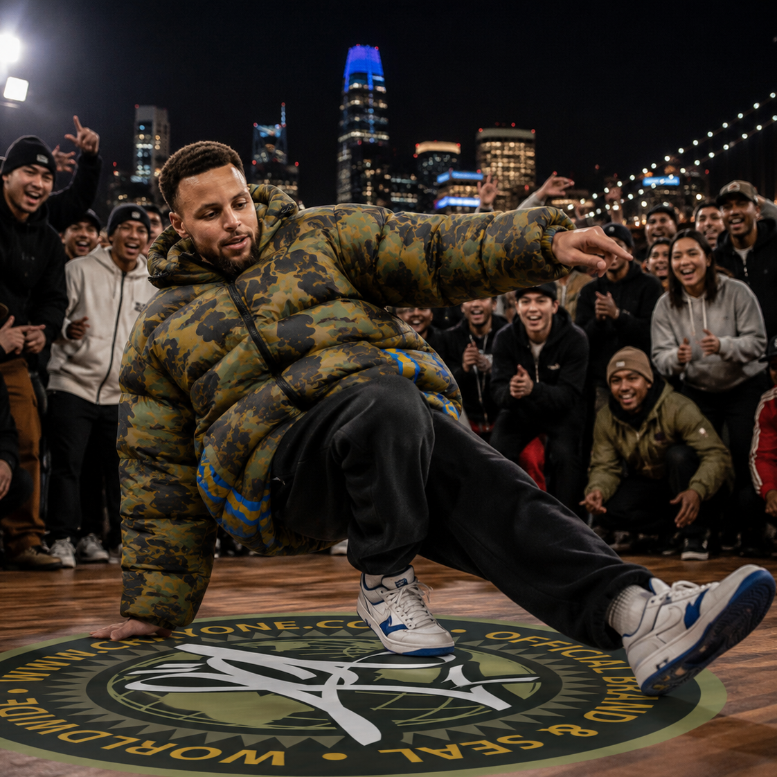 4 ELEMENTS CAMO JACKET (Blue and Yellow)