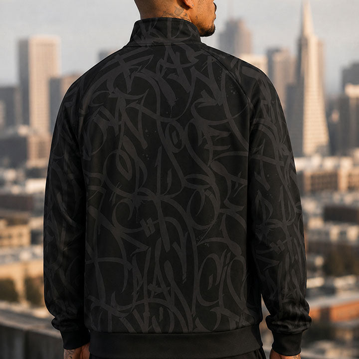 Bay Connection Black Black Collar with Raglan Sleeve Jacket 001