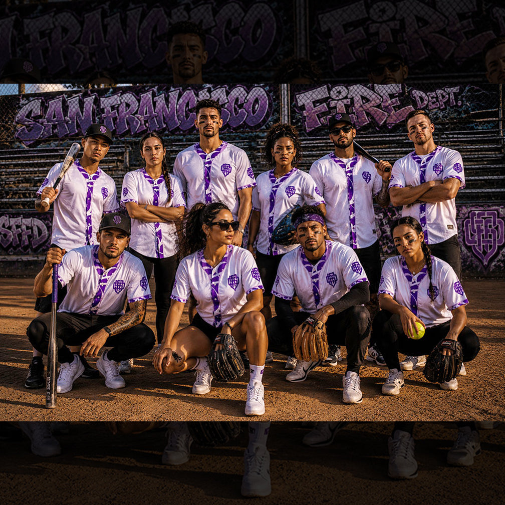 SFFD Purple Monogram™ — Baseball Jersey