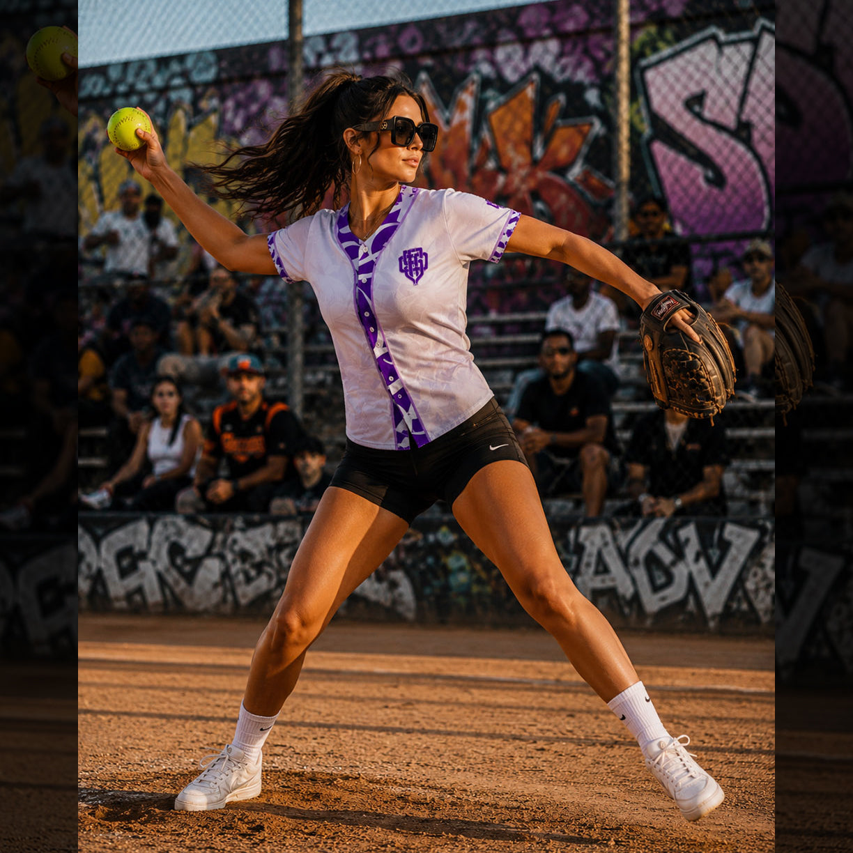 SFFD Purple Monogram™ — Baseball Jersey