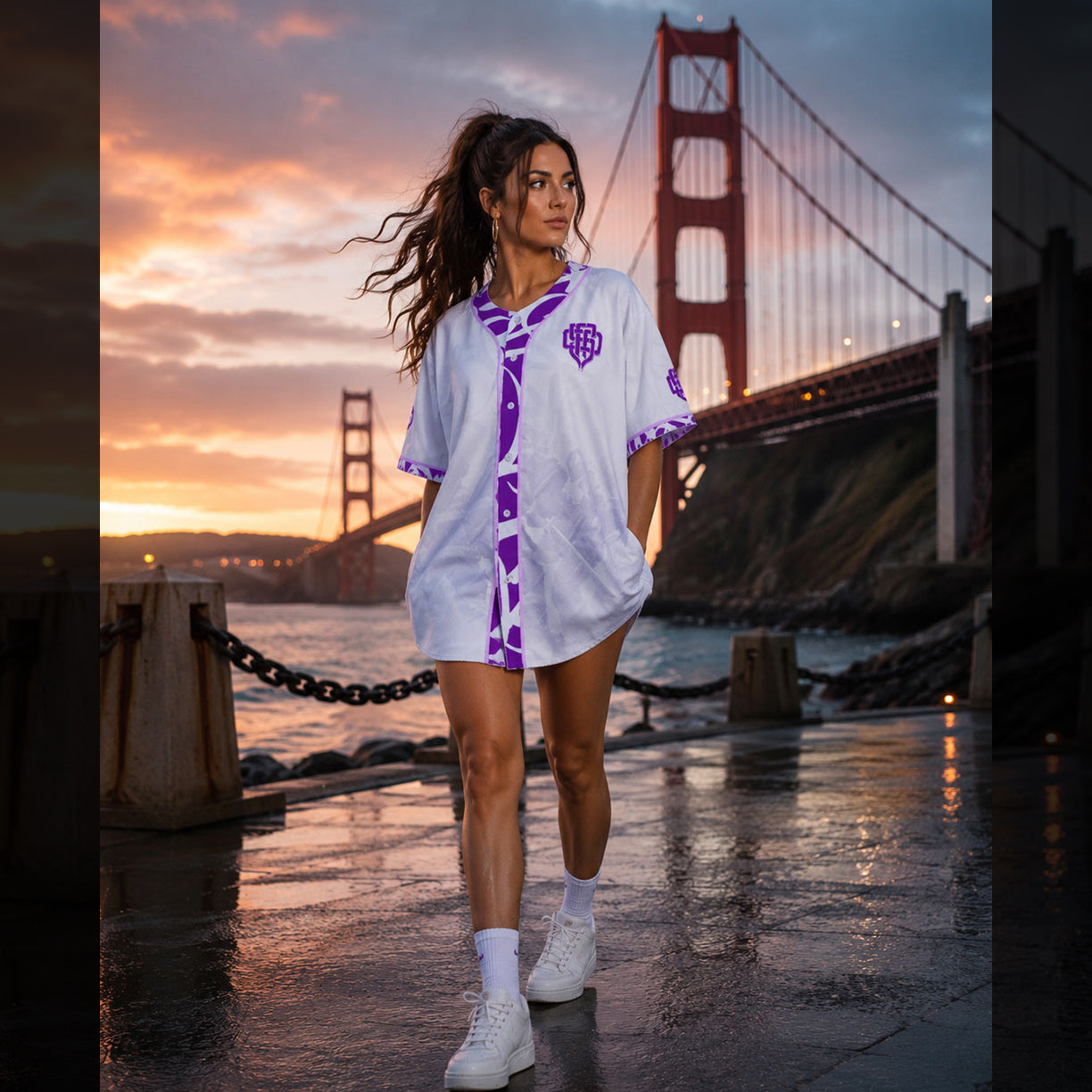 SFFD Purple Monogram™ — Baseball Jersey