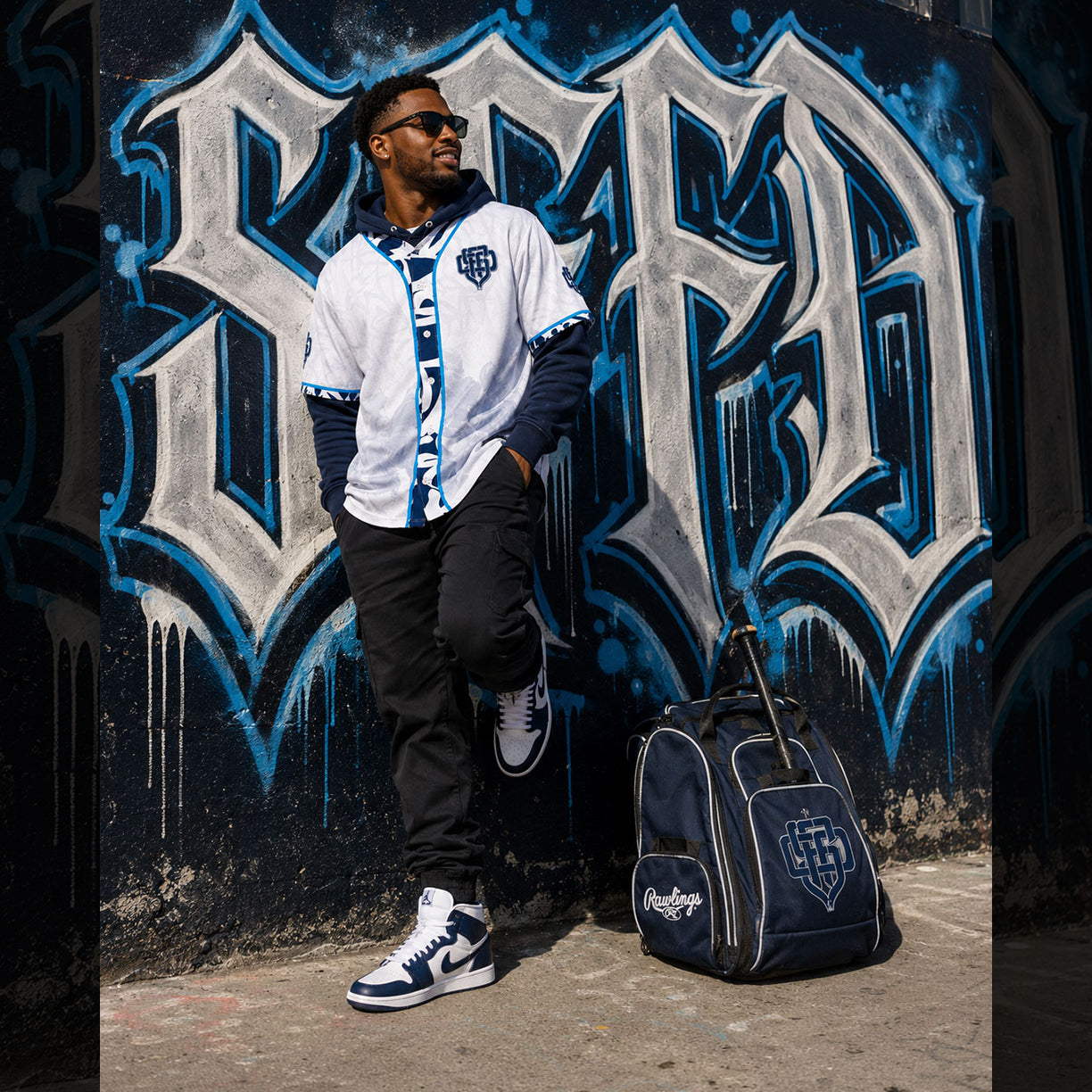 SFFD Blue Monogram™ — Baseball Jersey