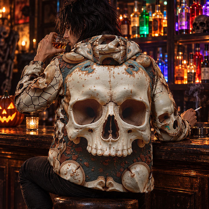 SKULL BONES UNISEX DOWNLOW PUFFER JACKET